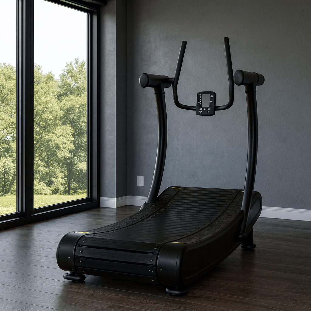 R1000 Curved Resistance Treadmill Self Powered Magnetic Resistance 8 Level Exclusive Deck Design